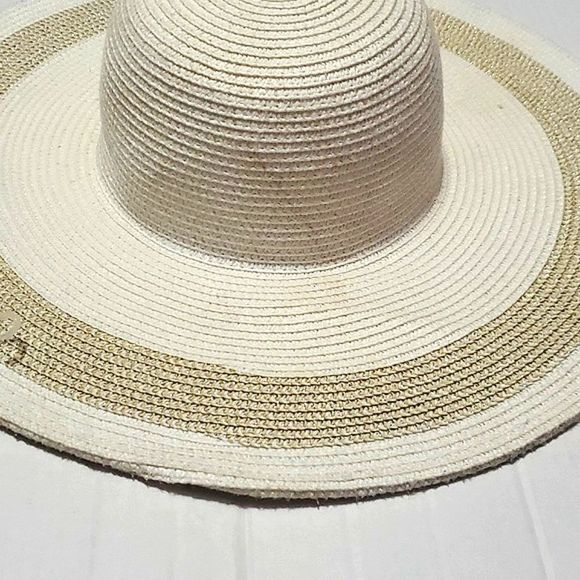 Magid Hats Cream Neutrals Boho Chic Beach Floppy Sun Hat - Picture 2 of 8